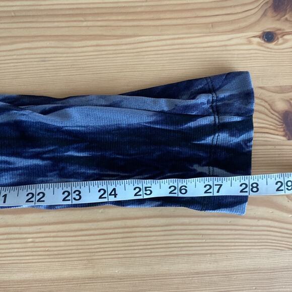 Vivienne Tam Mesh Pants Leggings Blue and White Swirl M - Picture 9 of 10